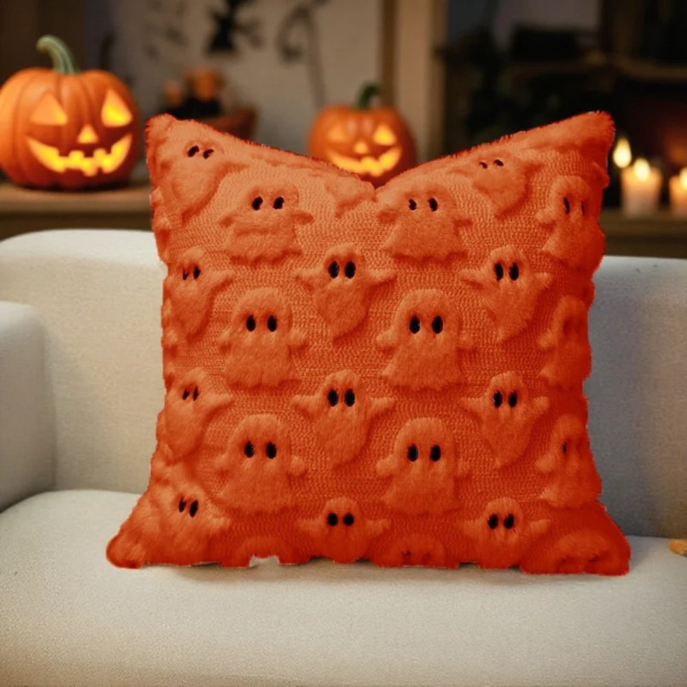 Avelena | Spooky Ghost Plüsch Halloween Kissenbezug