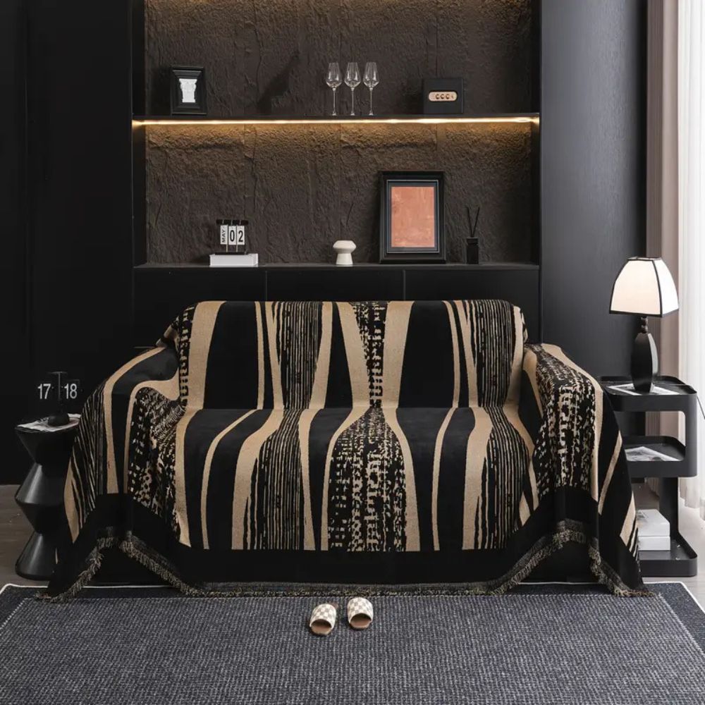 Avelena | Stein Bohemian-Fransen Sofa Bezug