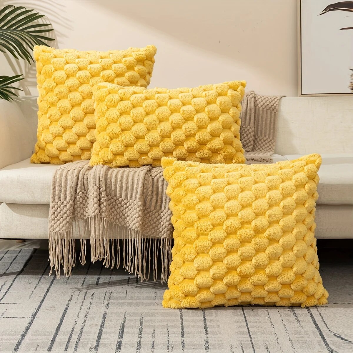 Avelena | Stricken Throw Square Kissen