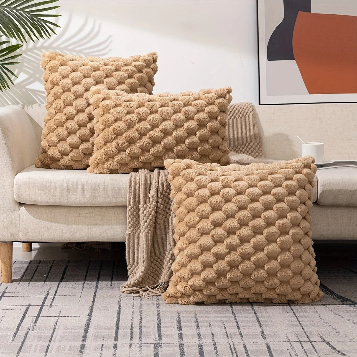 Avelena | Stricken Throw Square Kissen