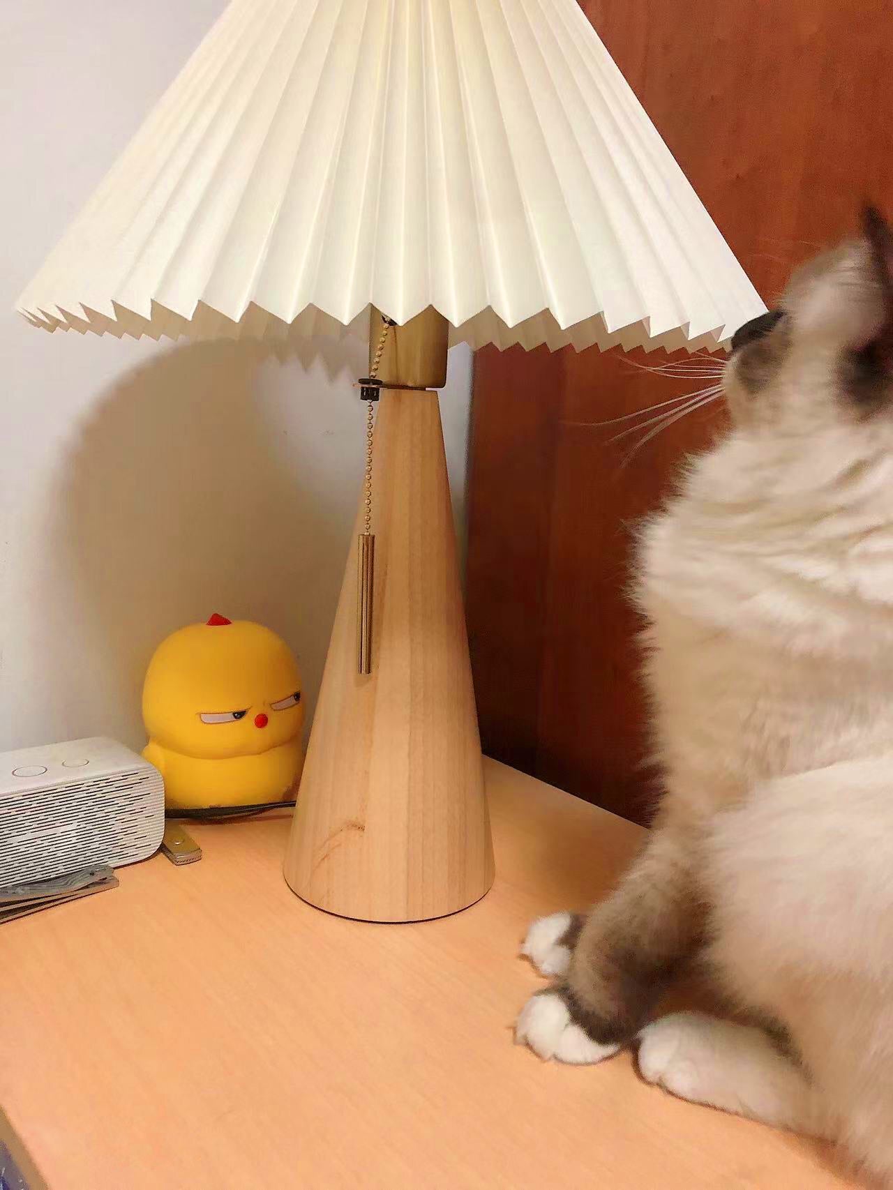 Avelena | AntiqueRadiance – Elegante Holz- und Metalltischlampe