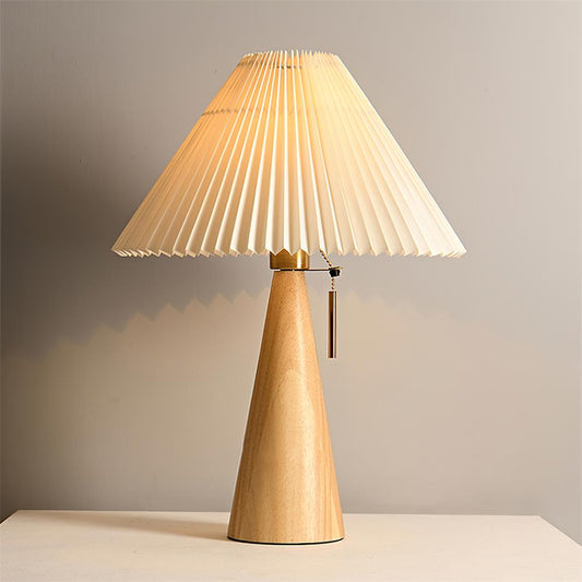 Avelena | AntiqueRadiance – Elegante Holz- und Metalltischlampe