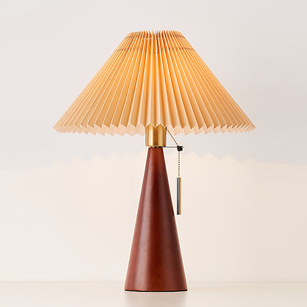 Avelena | AntiqueRadiance – Elegante Holz- und Metalltischlampe