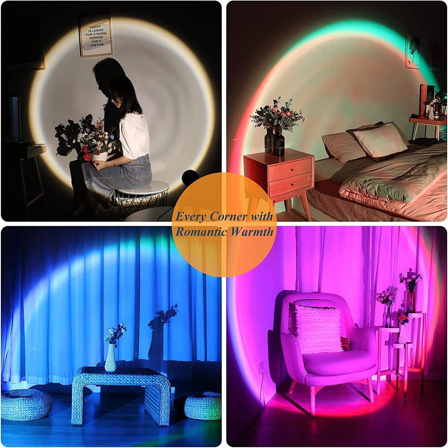 Avelena | Sunset Lampe Projektor | Entspannung & Dekoration