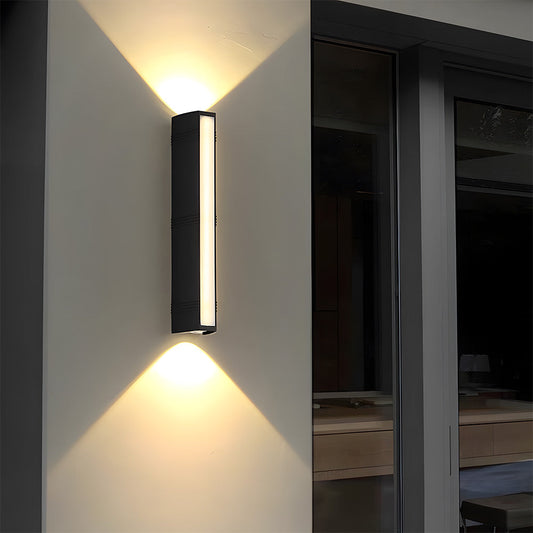Avelena | Ultra-helle Außen-LED-Wandleuchte – Modernes wasserdichtes Up & Down-Design für Garten, Terrasse und Eingänge