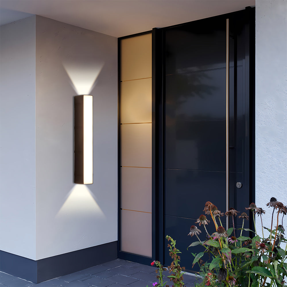 Avelena | Ultra-helle Außen-LED-Wandleuchte – Modernes wasserdichtes Up & Down-Design für Garten, Terrasse und Eingänge