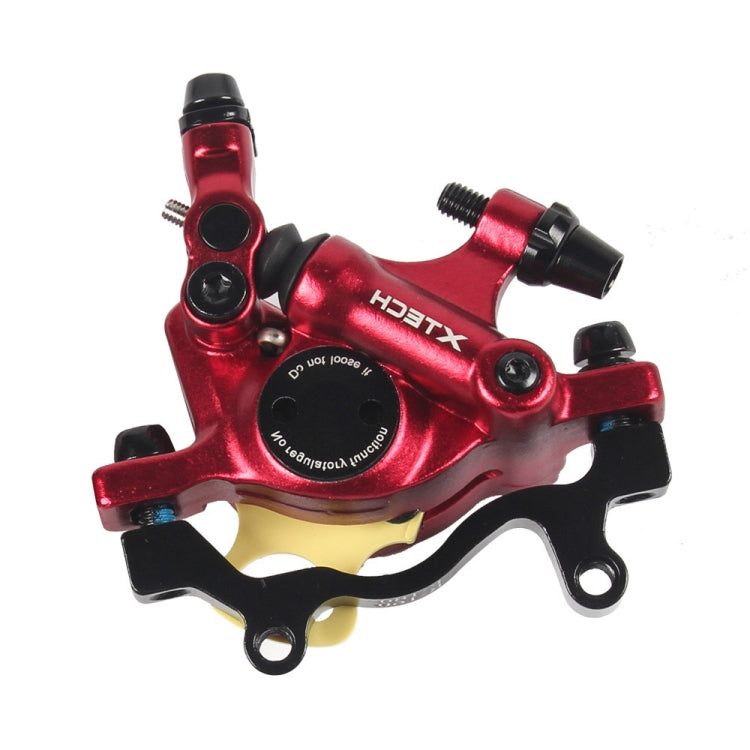 Avelena | ZOOM HB100 Mountainbike Hydraulische Bremssattel Klappfahrrad Kabelzug Hydraulische Scheibenbremse Sattel, Stil:Hinten(Rot)
