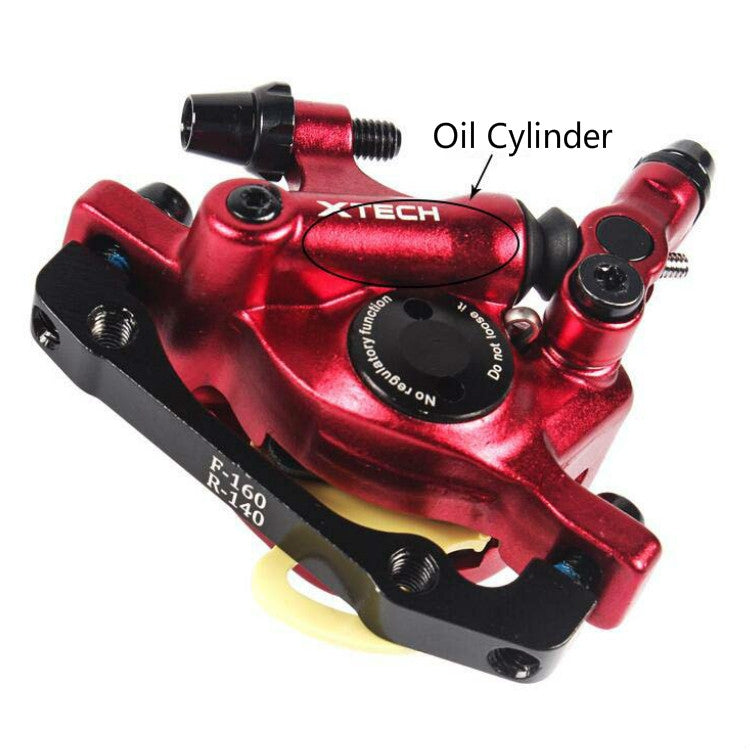 Avelena | ZOOM HB100 Mountainbike Hydraulik Brake Caliper Folding Bike Kabelzug Hydraulik Scheibenbremszange, Stil: Vorn und Hinten (Blau)