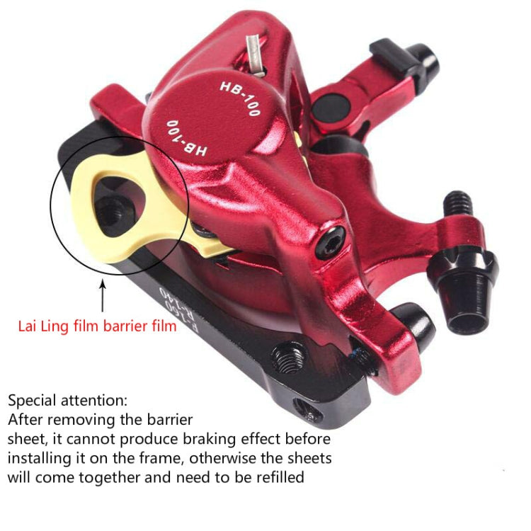 Avelena | ZOOM HB100 Mountainbike Hydraulik Brake Caliper Folding Bike Kabelzug Hydraulik Scheibenbremszange, Stil: Vorn und Hinten (Blau)