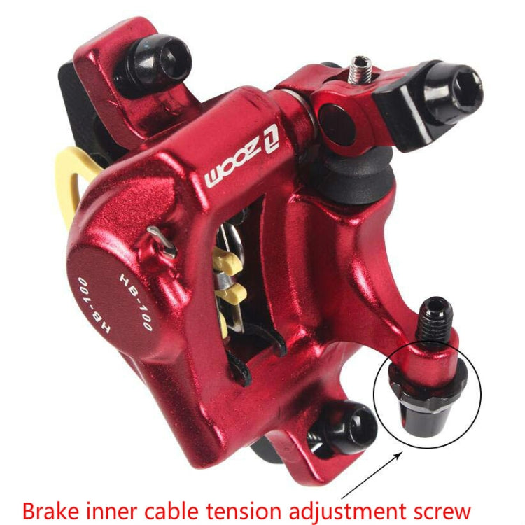 Avelena | ZOOM HB100 Mountainbike Hydraulik Brake Caliper Folding Bike Kabelzug Hydraulik Scheibenbremszange, Stil: Vorn und Hinten (Blau)