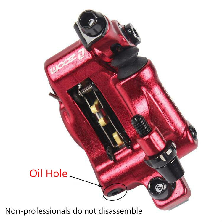 Avelena | ZOOM HB100 Mountainbike Hydraulik Brake Caliper Folding Bike Kabelzug Hydraulik Scheibenbremszange, Stil: Vorn und Hinten (Blau)
