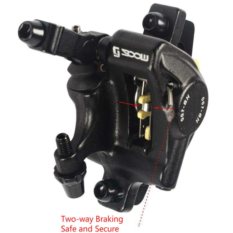 Avelena | ZOOM HB100 Mountainbike Hydraulik Brake Caliper Folding Bike Kabelzug Hydraulik Scheibenbremszange, Stil: Vorn und Hinten (Blau)
