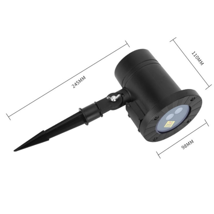 Avelena | 30W Fernbedienung Außen wasserdicht Laserlicht Garten Dekoration Rasenlampe, grünes Licht + rotes Licht (UK-Stecker)