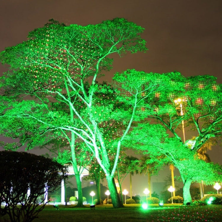 Avelena | 30W Fernbedienung Außen wasserdicht Laserlicht Garten Dekoration Rasenlampe, grünes Licht + rotes Licht (UK-Stecker)