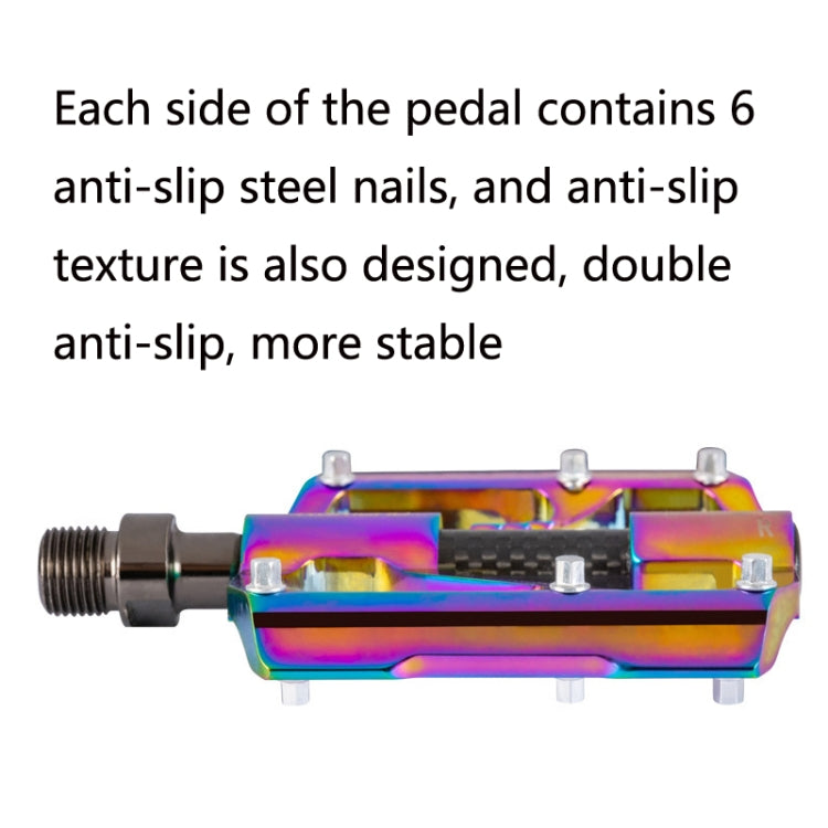 Avelena | 1 Paar PROMEND Drei Peilin Lager Aluminiumlegierung CNC Fahrrad Bunte Pedale PD-M86CY