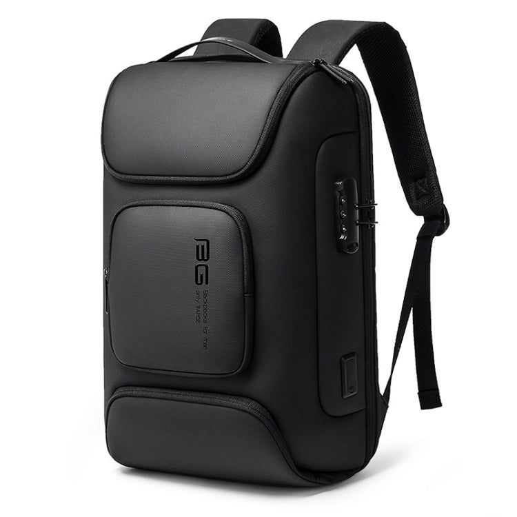 Avelena | BANGE BG-7216plus Diebstahlschutz Wasserdicht Reisen Herren Rucksack 15,6 Zoll Laptop Tasche (Schwarz)