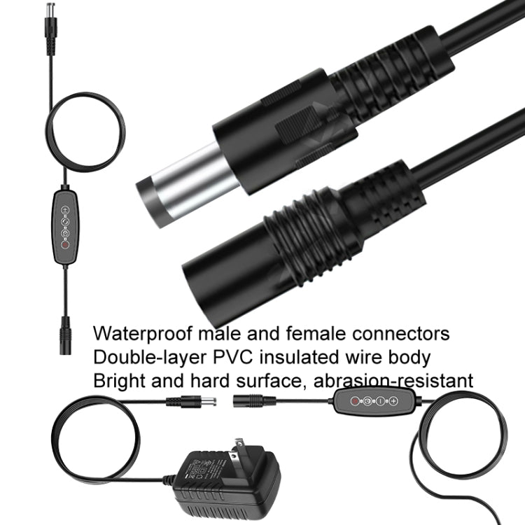 Avelena | 4 Köpfe 12V Full Spectrum Rot- und Blau Lichtpaneel Pflanzenwachstum Lampe Sämlingsfülllichter (EU-Stecker)