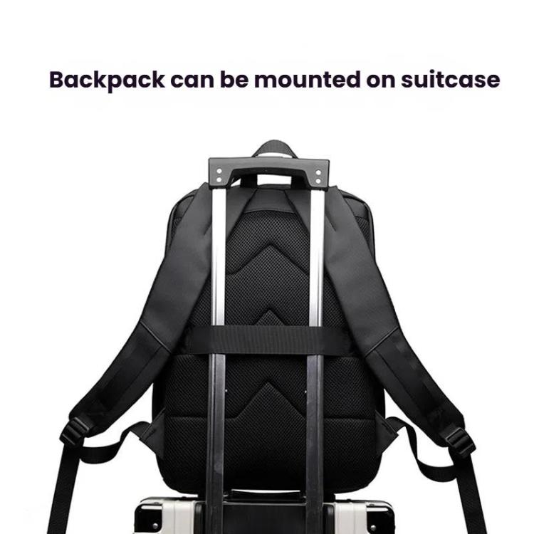 Avelena | WEPOEWR Herren 14-Zoll Laptop Rucksack Wasserdicht Große Kapazität Business Pendler Rucksack (Schwarz)