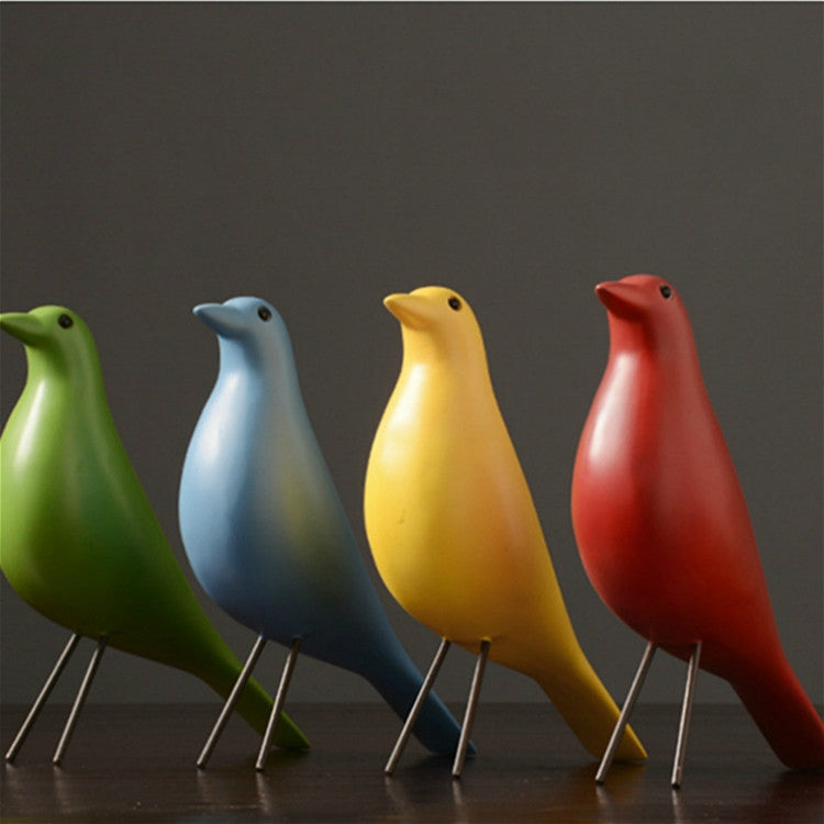 Avelena | Resin Craft Vogel Figurine Büro Ornamente Heim Dekoration Zubehör (Schwarz)