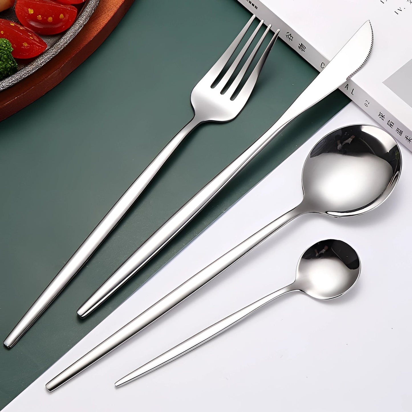 Avelena Gold Besteckset für Stilbewusste: Modernes Design