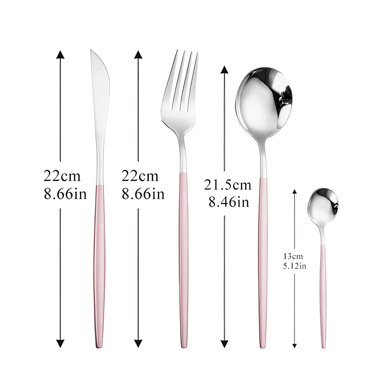 Avelena Gold Besteckset für Stilbewusste: Modernes Design