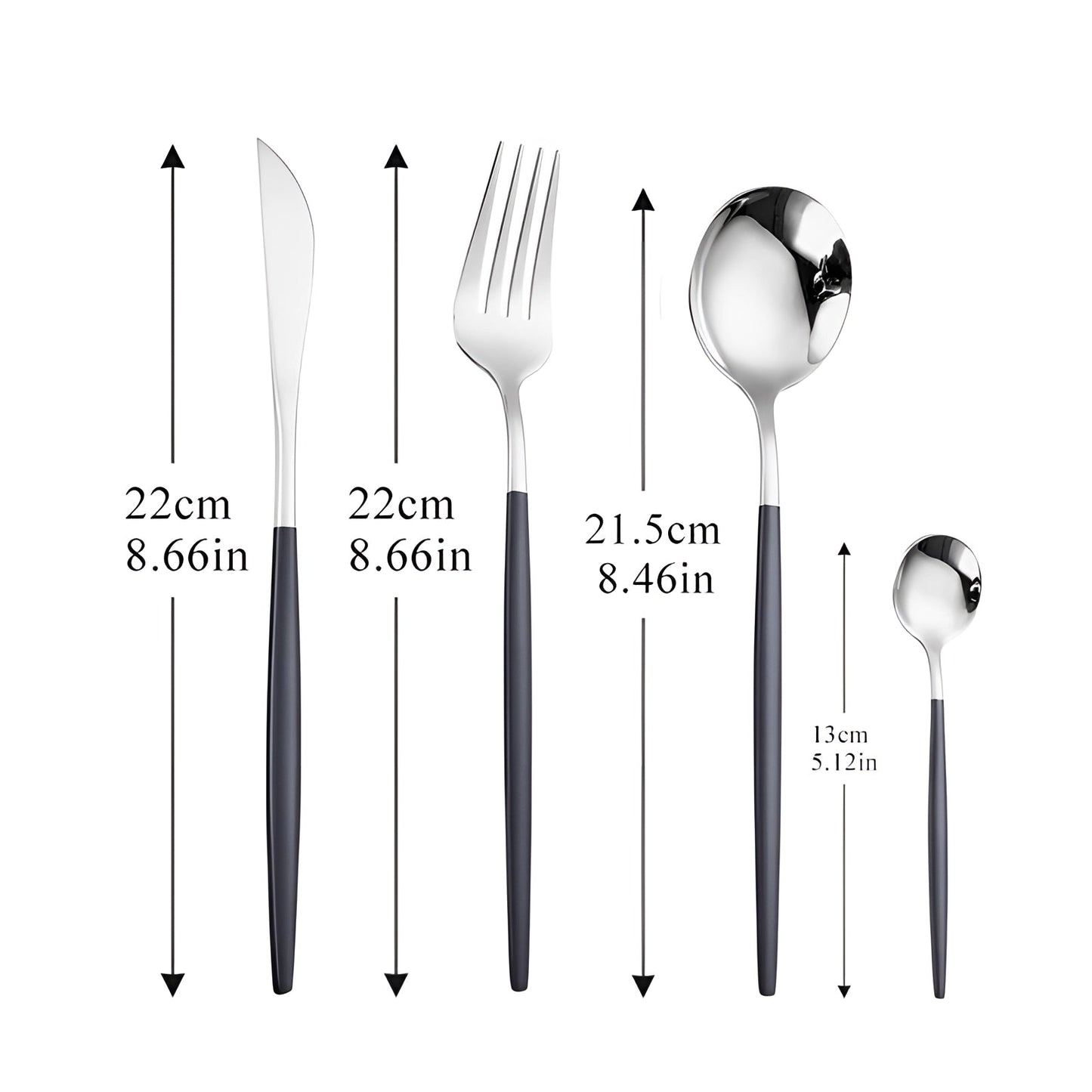Avelena Gold Besteckset für Stilbewusste: Modernes Design