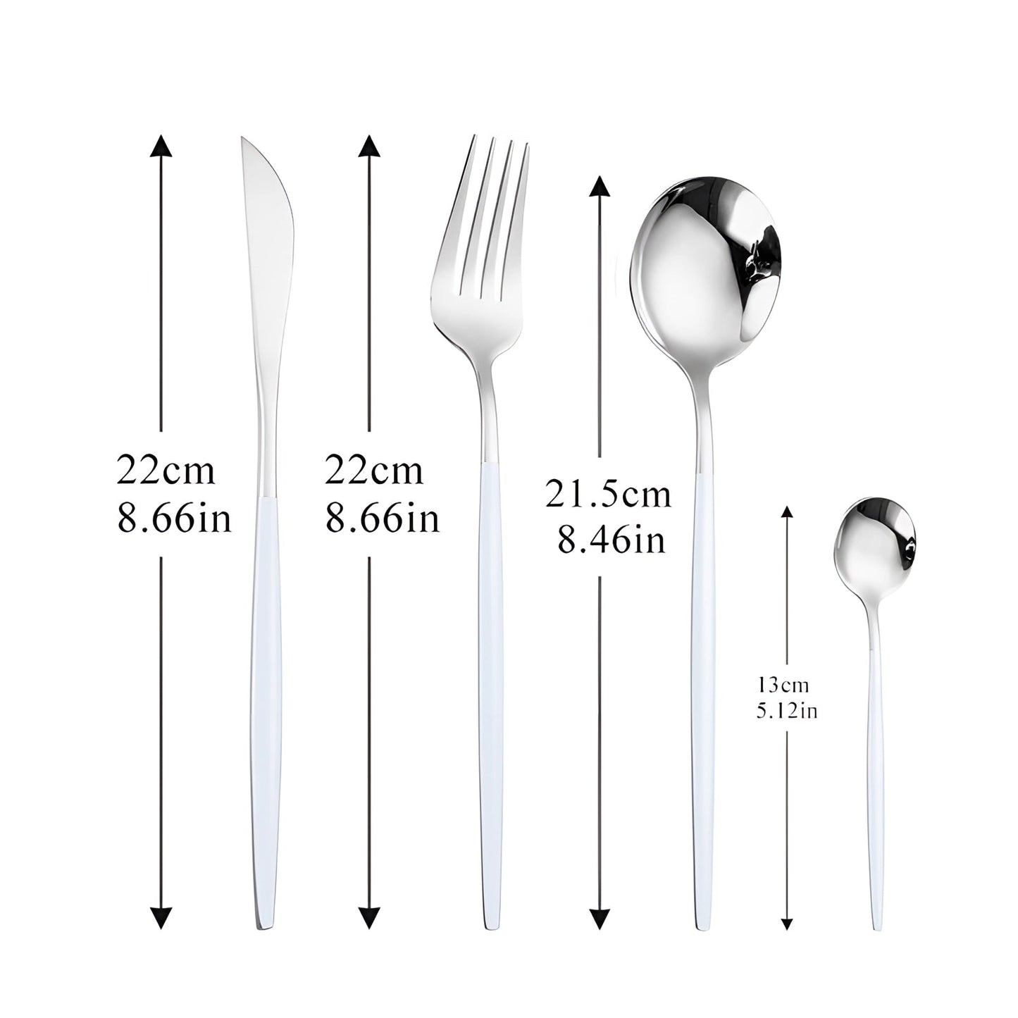 Avelena Gold Besteckset für Stilbewusste: Modernes Design