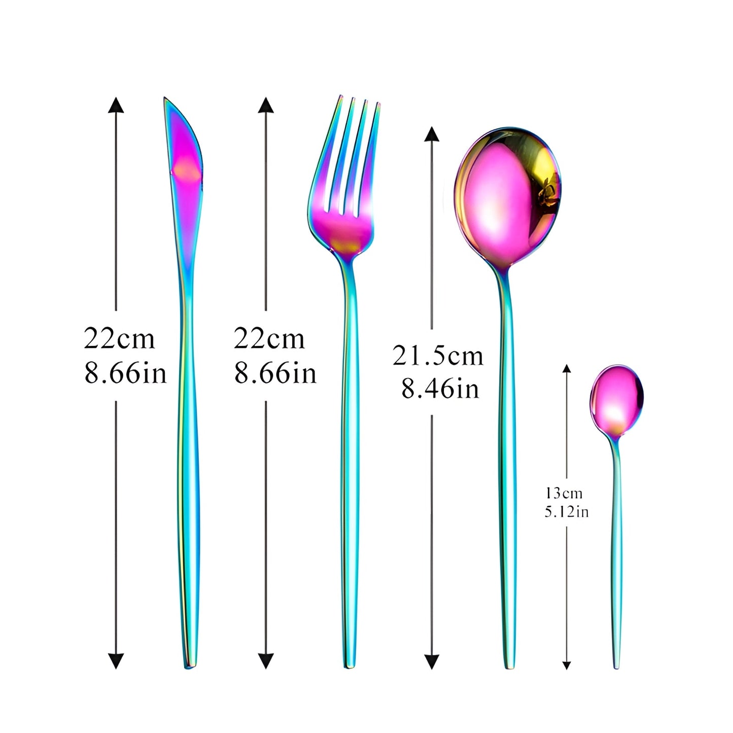 Avelena Gold Besteckset für Stilbewusste: Modernes Design