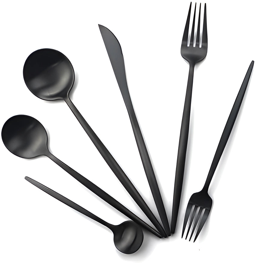 Avelena Mattes Edelstahl Besteckset – Modern & Minimalistisch