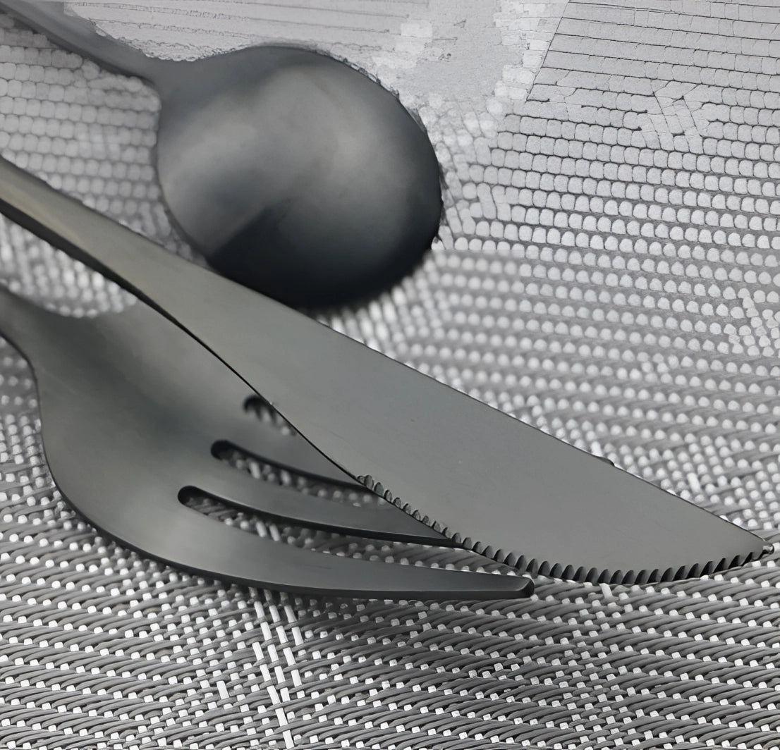Avelena Mattes Edelstahl Besteckset – Modern & Minimalistisch