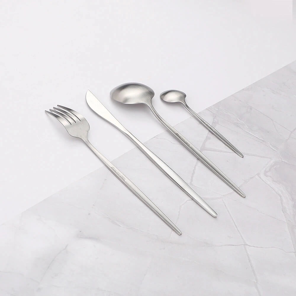Avelena Minimalistisches Edelstahl Besteckset für Ihr Zuhause