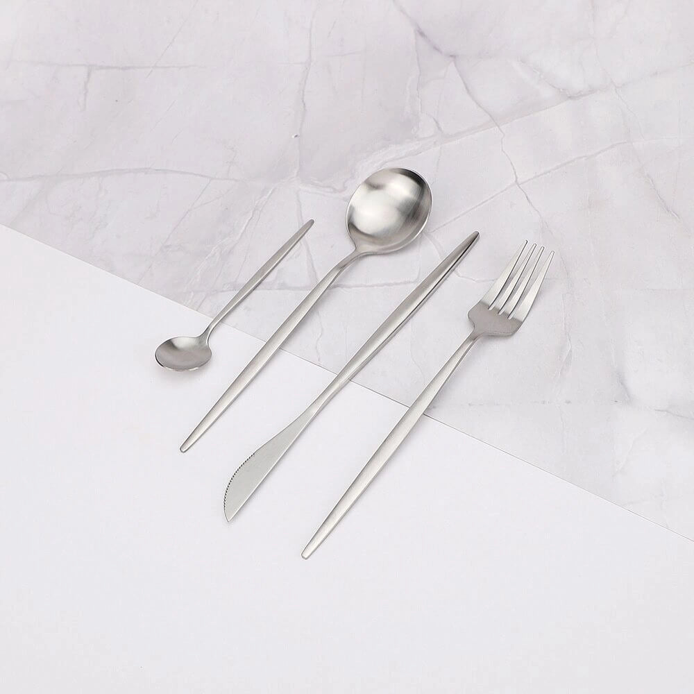 Avelena Minimalistisches Edelstahl Besteckset für Ihr Zuhause