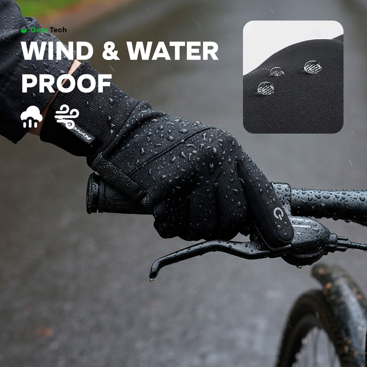 Avelena | Thermische wasserdichte Arbeits-Handschuhe – Strapazierfähige rutschfeste Winterhandschuhe mit Touchscreen für die Außenarbeit UK