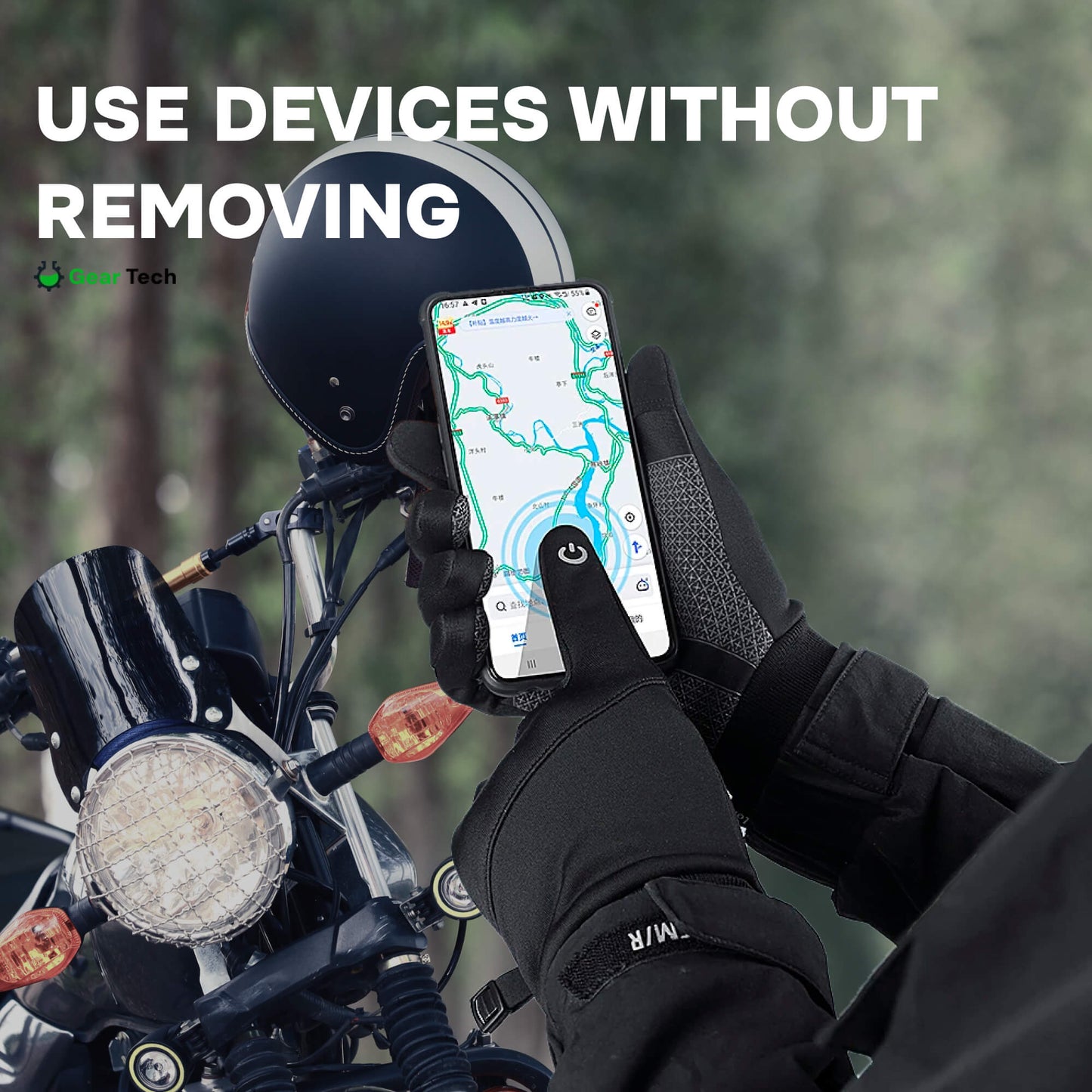 Avelena | Thermische wasserdichte Arbeits-Handschuhe – Strapazierfähige rutschfeste Winterhandschuhe mit Touchscreen für die Außenarbeit UK