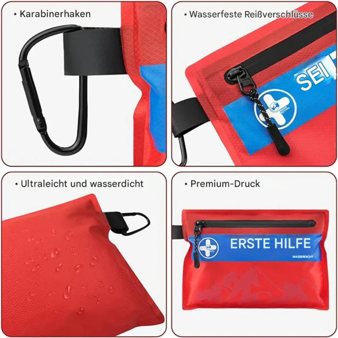 Avelena | Wasserdichtes First Aid Notfall-Set – Praktisches First Aid Kit Für Outdoor Und Reisen