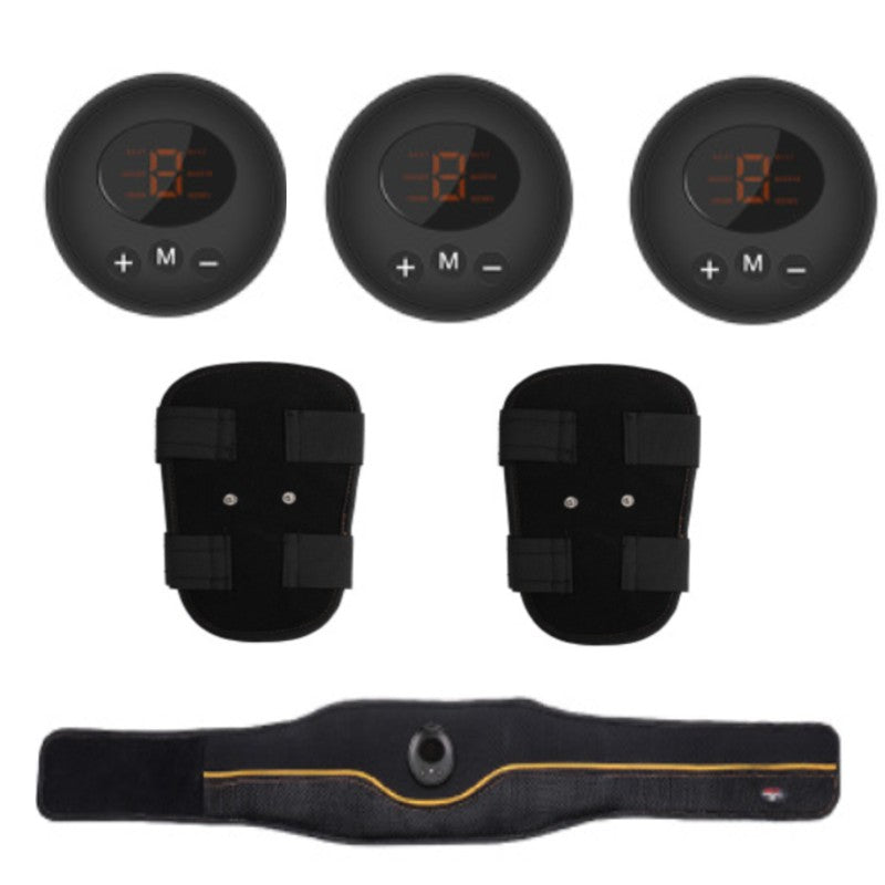 Avelena | Wiederaufladbarer Smart-EMS-Bauchgurt für zu Hause, mit Verschluss, atmungsaktivem Mesh, 6 Modi und 9 Stufen, für Zuhause, Büro & Fitnessstudio