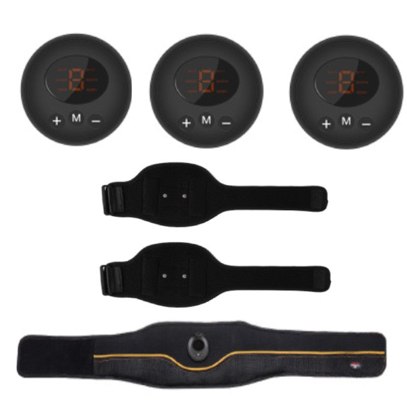 Avelena | Wiederaufladbarer Smart-EMS-Bauchgurt für zu Hause, mit Verschluss, atmungsaktivem Mesh, 6 Modi und 9 Stufen, für Zuhause, Büro & Fitnessstudio