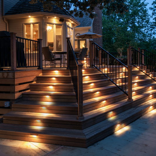 Avelena | Solar Step Light - Wasserdichte LED-Außenbeleuchtung für Gehwege, Terrassen und Treppen - Solarbetriebene Gartenbeleuchtung