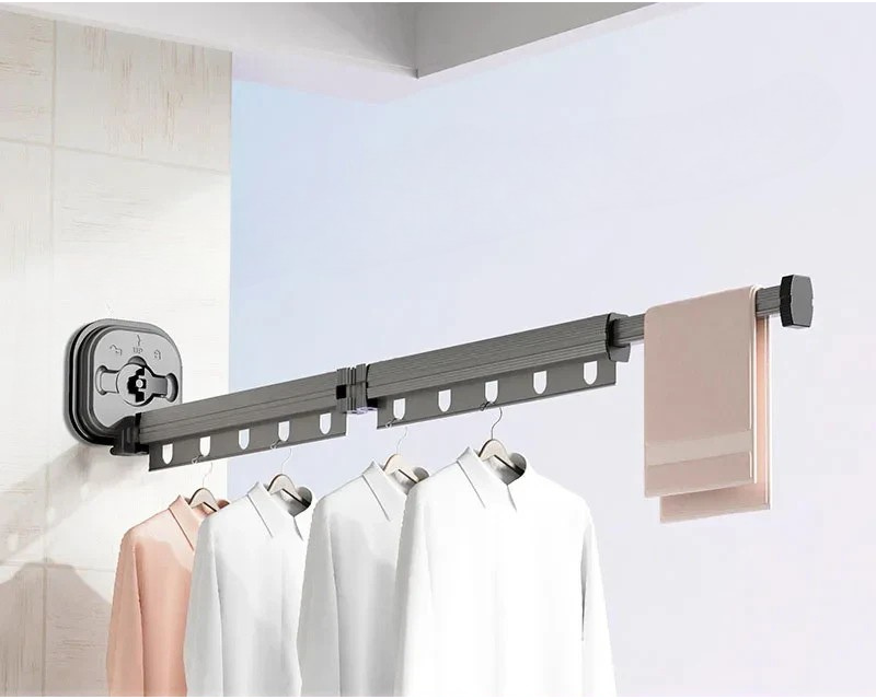 Avelena | WallDry Flex – Faltbarer wandmontierter Wäschetrockner für platzsparende Wäsche
