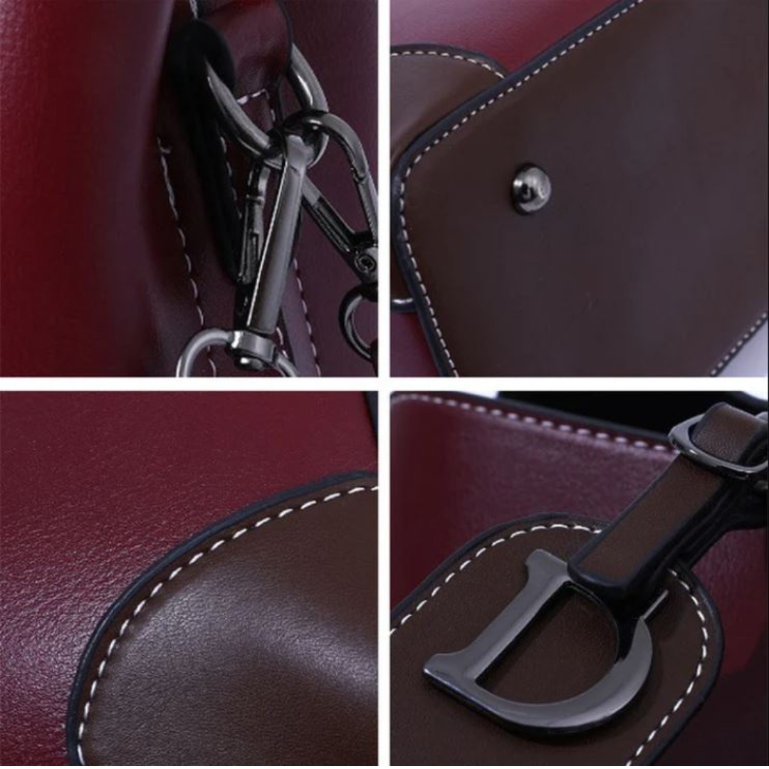 Avelena | ShoulderBag: Echtes Leder Nische Damen Umhängetasche