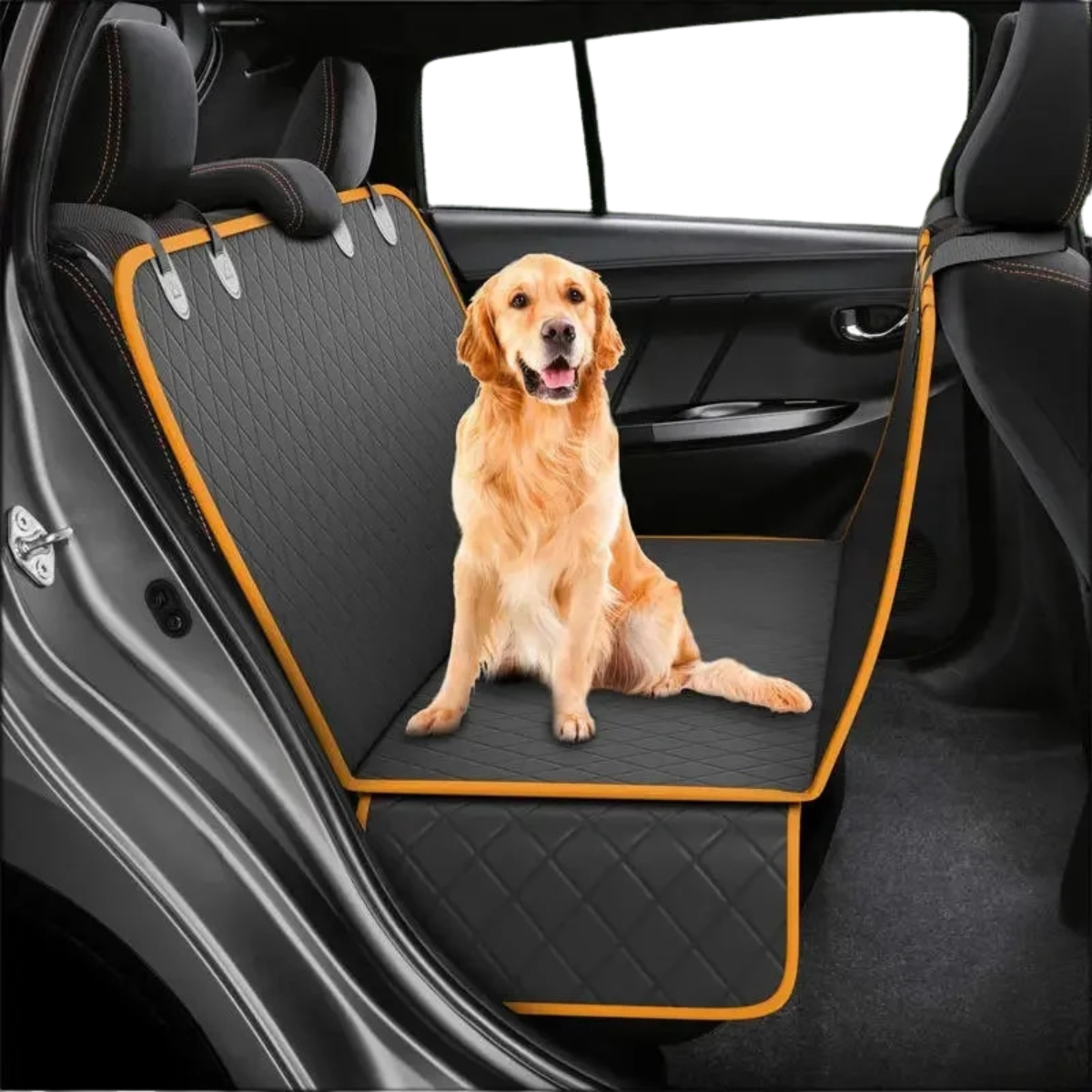 Avelena | TravelGuard – Wasserdichter Autositzschutz für Hunde mit gepolstertem Komfort
