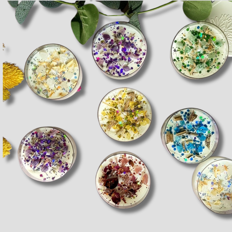 Avelena | ScentedGem - Luxuriöse kristallinfiltrierte Duftkerzen