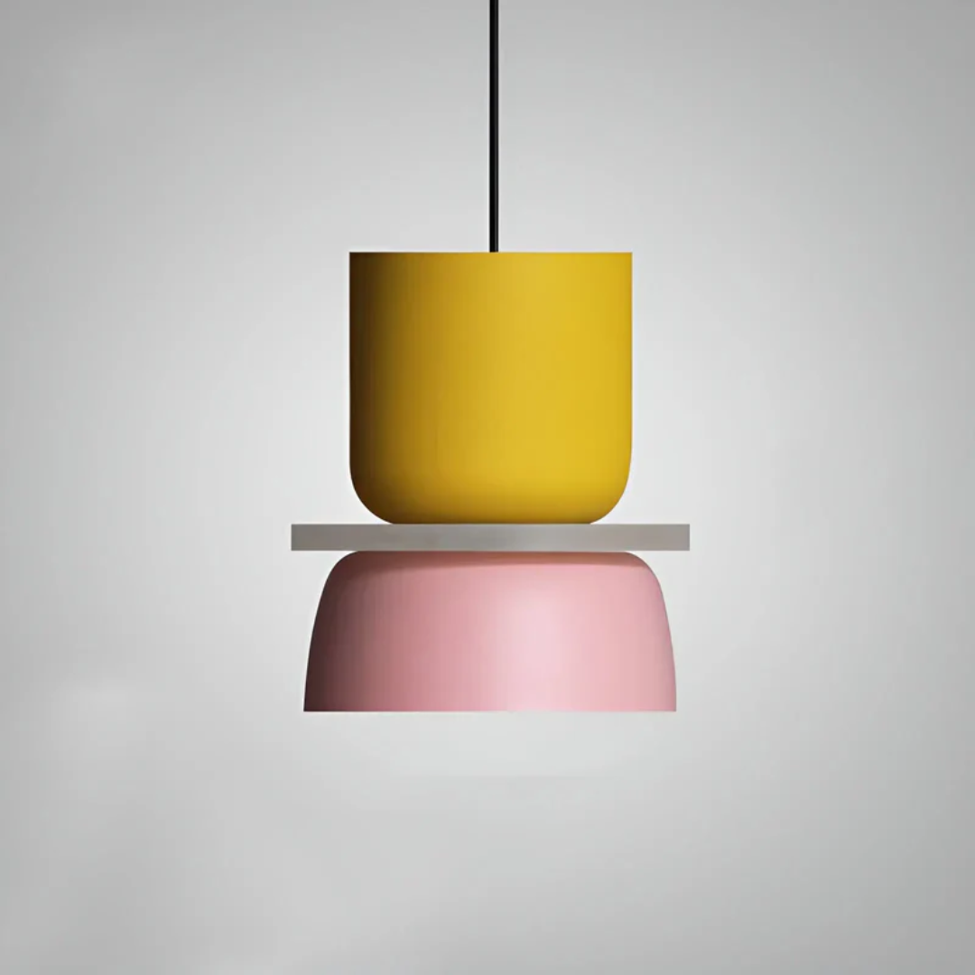 Avelena | VividGlow – Bunte Macaron LED Pendelleuchte | Modern, Stilvoll & Energieeffizient