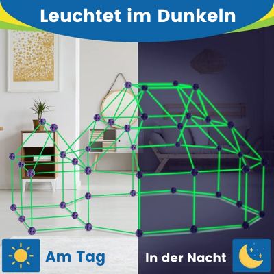 Avelena | Kinder DIY Fort Baukasten | Kreatives Spiel & Indoor Spaß | Set