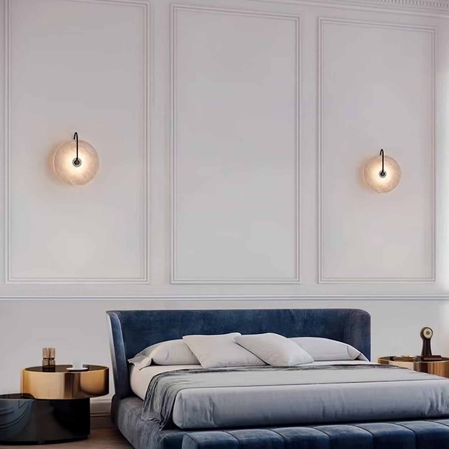 Avelena | Weiße Alabaster-Wandlampe
