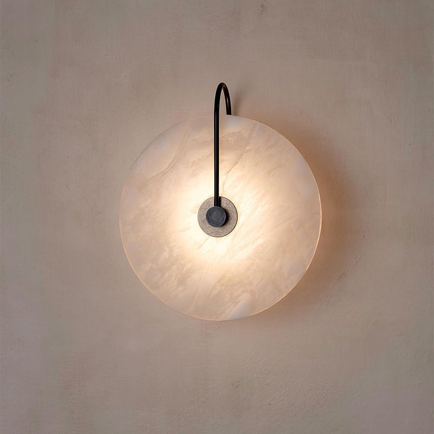Avelena | Weiße Alabaster-Wandlampe