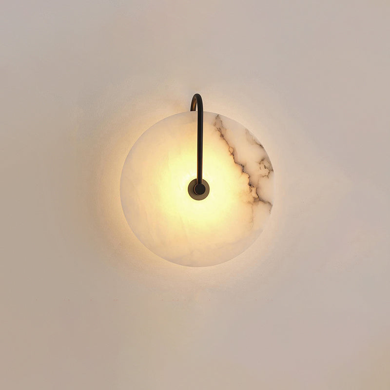 Avelena | Weiße Alabaster-Wandlampe