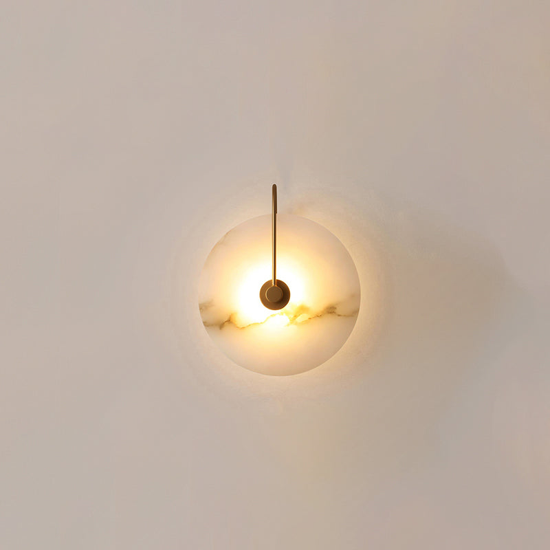 Avelena | Weiße Alabaster-Wandlampe