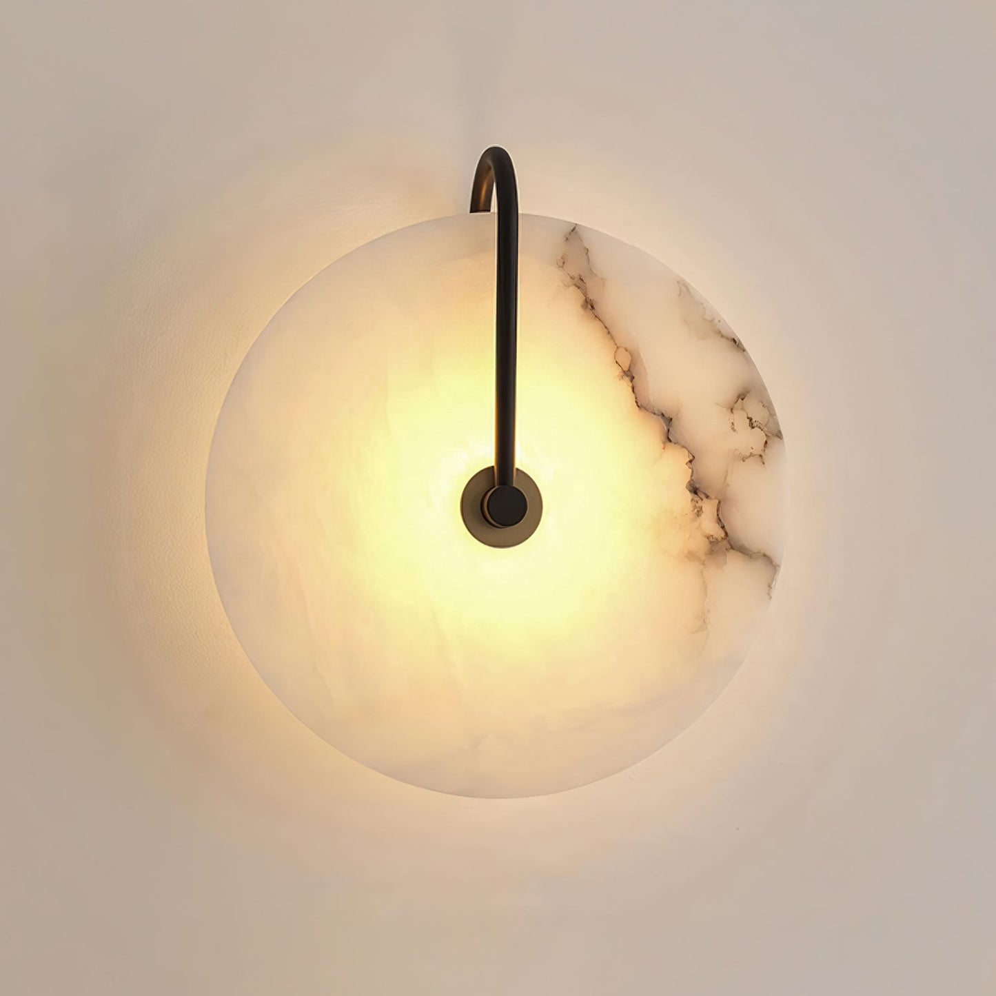 Avelena | Weiße Alabaster-Wandlampe