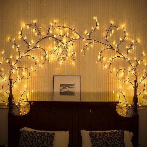 Avelena | Wine LED Weingarten-Lichterkette – 144 flexible LEDs mit 8 Modi für Innen- und Außenbereich